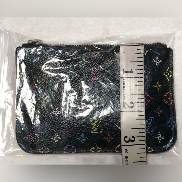 Louis Vuitton Authentic Black Multicolor Murakami Key/Card;Date Code(CA4172) - Picture 5 of 14
